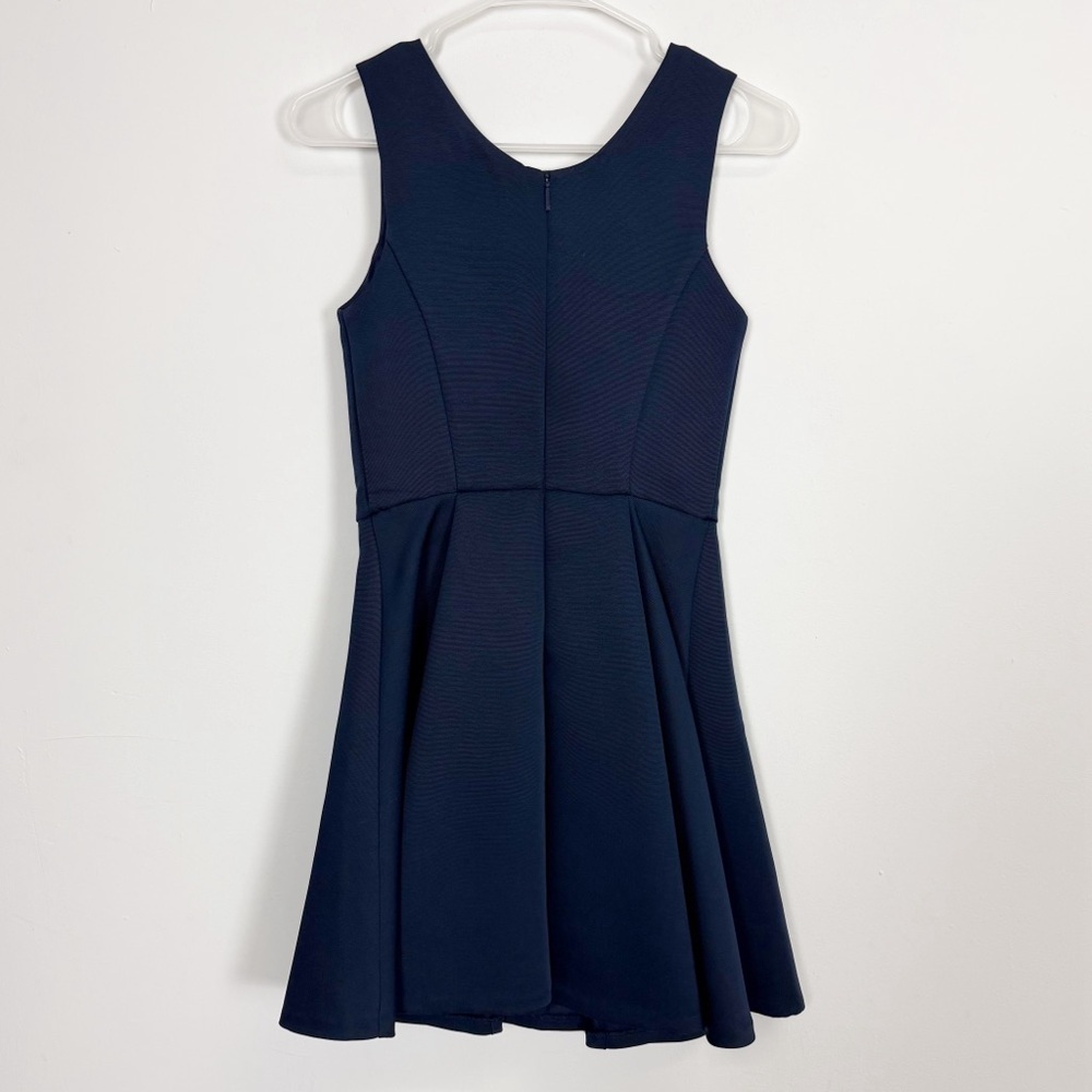 AX Armani Exchange Dress Womens 0 Blue Sleeveless Fit Flare - Picture 2 of 7